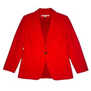 Veronica Beard Red Dickey Blazer Jacket Size 2